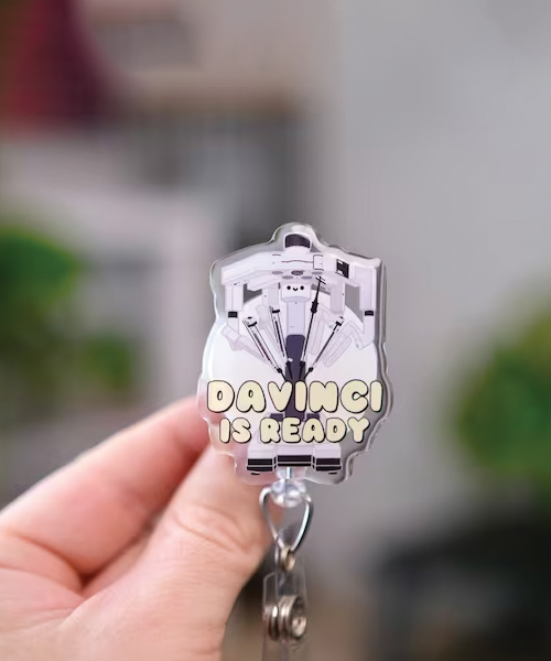 Davinci Roboter-Acrylabzeichenrolle